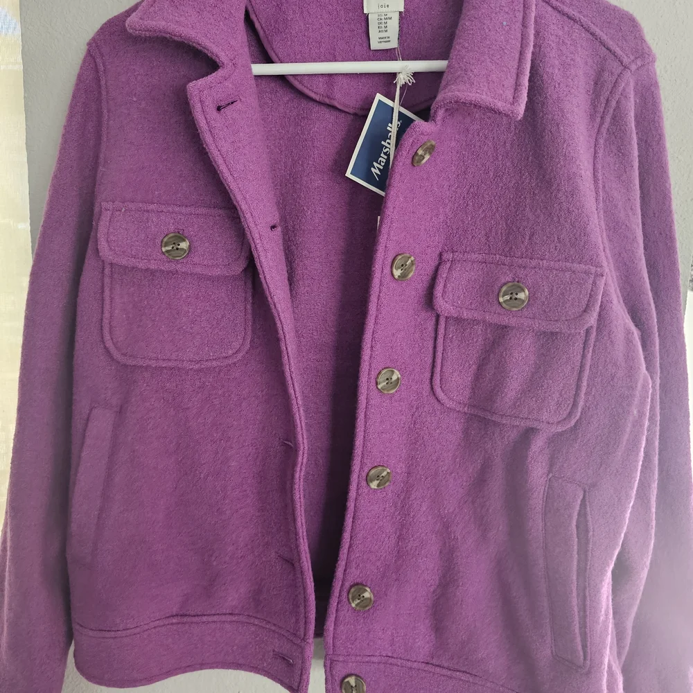 Joie Vibrant Purple Utility Jacket - Picture 3 of 8